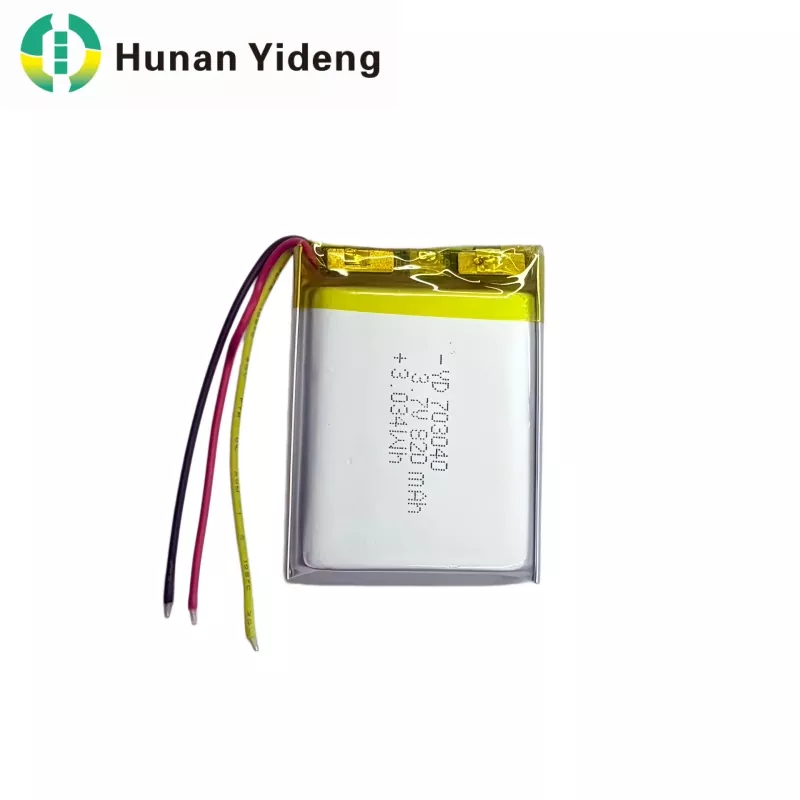 703040 3.7V 820mAh 小型角形バッテリー