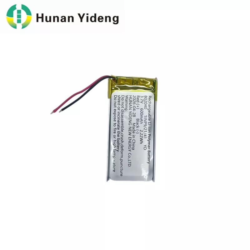 802040 ボイスレコーダーおよび電気玩具用 600mAh 充電式バッテリー